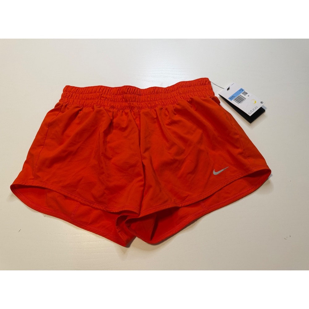 Nike Dri-FIT Womens Training Running Shorts Orange DX6010-633 Medium NWT